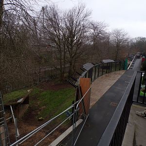 Construction work on former African wild dog enclosure 11.2.25