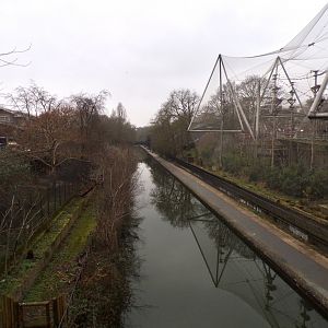 View of canal going through zoo 11.2.25