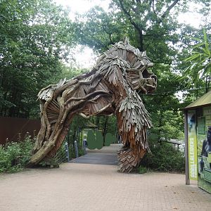 Gorilla archway and silverback educational display, 2024-08-18