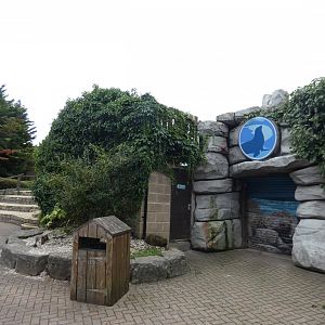 Former entrance to 'Creepy Caves' exhibit