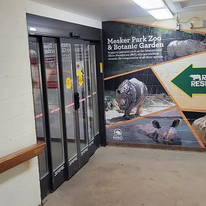 May. 2025 - Kley Memorial Building - Door to Indoor Rhino Exhibits