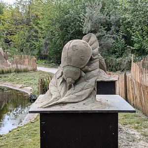Sand & Zoo event - Ladybird sand sculpture