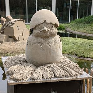Sand & Zoo event - Chick sand sculpture
