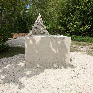 Sand & Zoo event - Crocodile sand sculpture