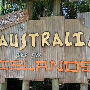 Australia and the Islands Sign - Columbus Zoo