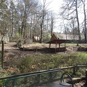 Sitatunga and crane enclosure