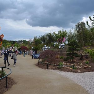 Golden monkeys enclosure