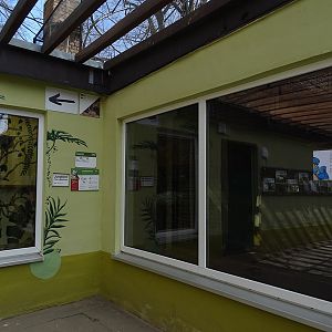 Squirrel monkey indoor enclosure