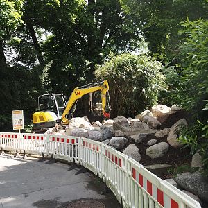 Rivers of Sulawesi (Babirusa and Asian small-clawed otter exhibit) construction, 2025-05-30