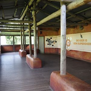 View area for the vulture, marabou and secretary bird aviary, 2024-06-30