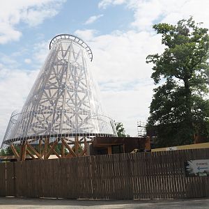 New entrance construction, 2025-06-03