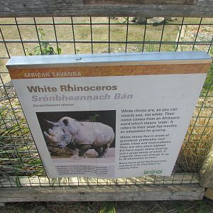 Dublin Zoo - Informative sign