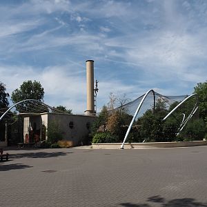 Renovated old predator house with gelada exhibits, 2024-06-30