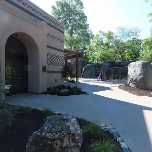 Exterior of Lion Viewing Building - Kopje Renovation