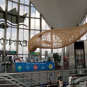 Interior of entrance building