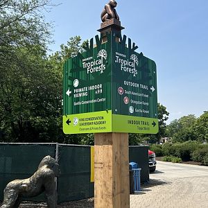 New signage for Tropical Forests