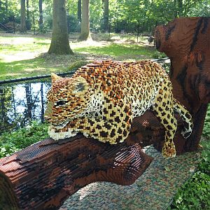 Brick Safari temporary summer event -Lego Jaguar, 2023-07-08