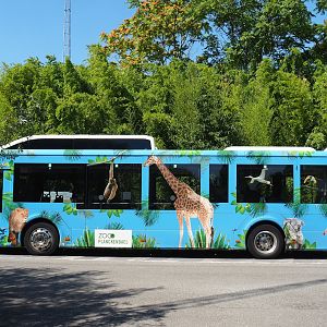 Shuttle bus between Mechelen station and Planckendael, 2023-07-08