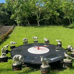 Animal Chinese Zodiac Clock at Taipei Zoo