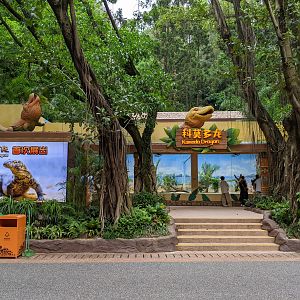 Exhibit for Komodo Dragons (Varanus komodoensis)