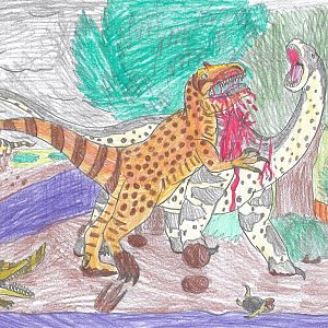 Blood on the riverbed