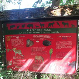 Jardin des Plantes de Paris - Informative signage