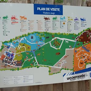 Park map -Zoodyssée (2025)