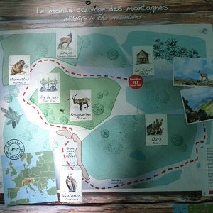 Map of "Odyssée des Montagnes" -Zoodyssée (2025)