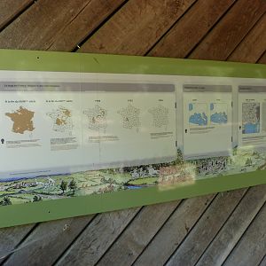 Sign about wolves in France -Zoodyssée (2025)