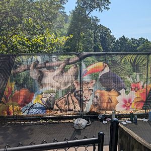 New fencing around Biodome construction