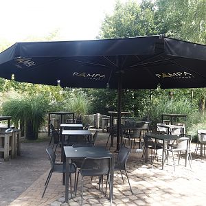 Pampas Lodge terrace, 2024-08-21