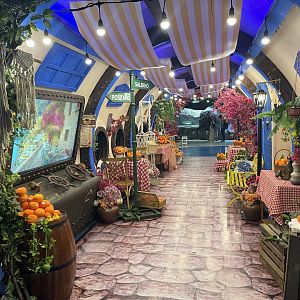 italy themed tunnel