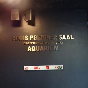 Sign for aquarium area 9.7.25