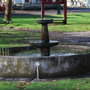 Fountain + Goldfish pond, Cobblestones Museum (Greytown, Wairarapa)