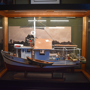 Jul. 2025 - Gomek Forever - Model of the Boat used to transport Gomek (Saltwater Crocodile)