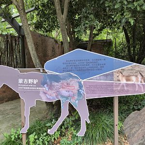 Mongolian Wild Ass Sign