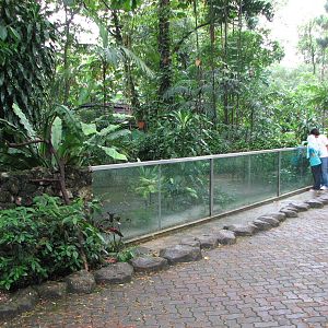 Zoo Negara Malaysia - Front of outside Gavial exhibit