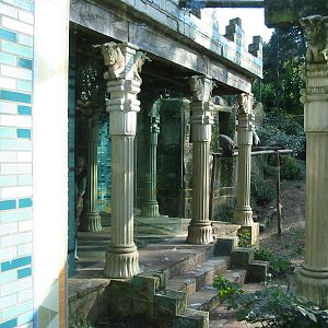 Dierenpark Amersfoort 2004 - Exhibit for Black-backed Jackal and Griffion V