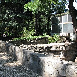 Wroclaw Zoo 2008 - Exhibits for small mammals outside the Crocodile House