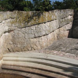 Wroclaw Zoo 2008 - A sad Polar Bear exhibit