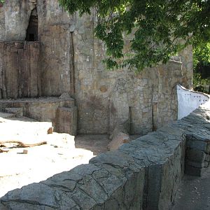 Wroclaw Zoo 2008 - Perimeter of the Baboon Rock