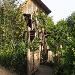 Second and smaller Asian elephant viewing lodge, 2023-09-19