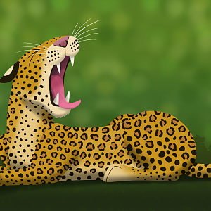 Sleepy Leopard