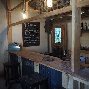 New Central African area Ngyuwe - Poachers' café theming, 2025-08-03