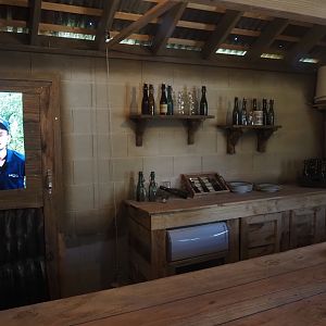 New Central African area Ngyuwe - Poachers' café theming, 2025-08-03