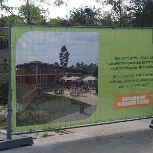 Rest area between Amur tiger and Indian rhinoceros exhibits - Design for new restaurant building, 2025-08-24