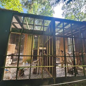 Denison Pequotsepos Nature Center - Raptor enclosures