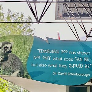 Quote from David Attenborough about Edinburgh Zoo