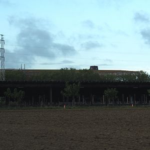View of The Sanctuary under construction when approaching Pairi Daiza, 2025-09-01