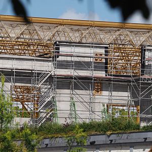 Construction of water park Laguna, between The Sanctuary and the entrance gallery, 2025-09-01